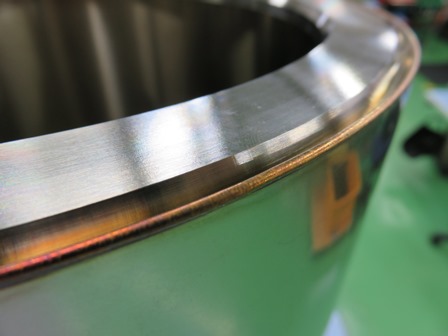 回転ロール用スリーブ　15-7PH 板厚0.3mm 薄肉パイプ事例